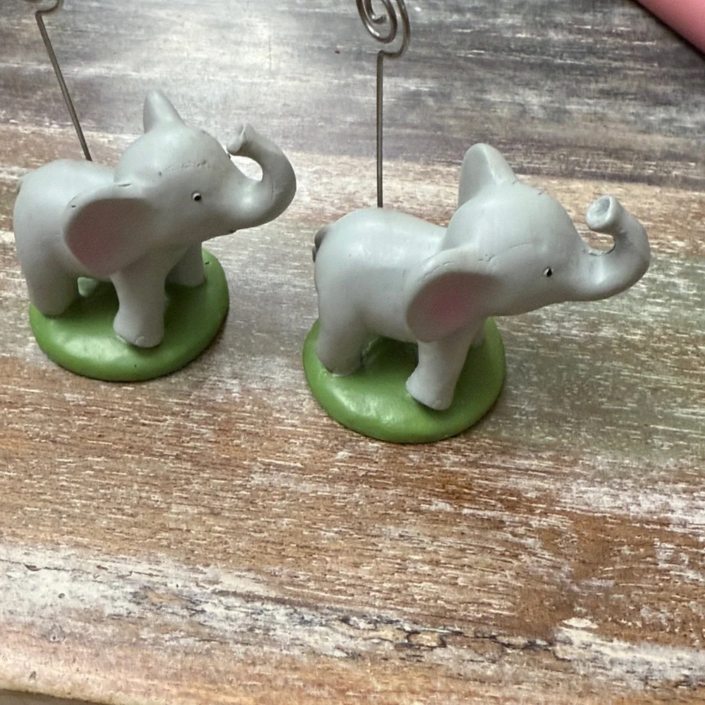 Kate Aspen Gray Elephant Card Holders